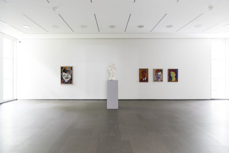 Exhibition view »Force Fields. Carl Lohse. The Paintings 1919/21«, Ernst Barlach Haus 2017