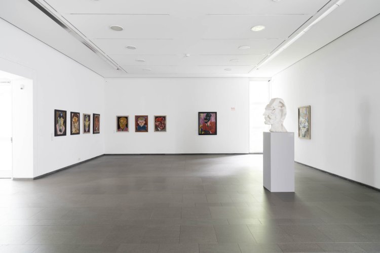 Exhibition view »Force Fields. Carl Lohse. The Paintings 1919/21«, Ernst Barlach Haus 2017