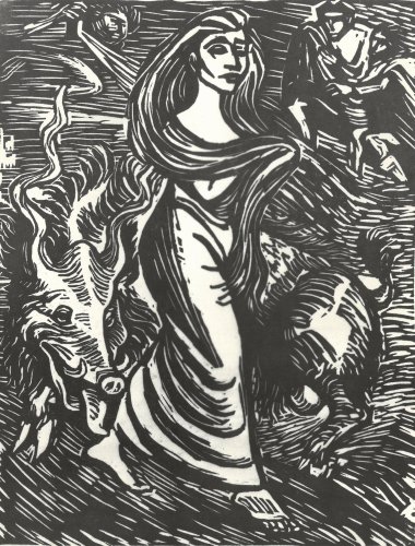 Lilith, Adams erste Frau (Illustration zu Goethes »Walpurgisnacht«), 1923, Ernst Barlach Haus Hamburg